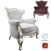 Royal classic armchair 02