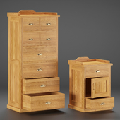 Yatch country sideboard and nightstand
