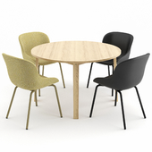 HYG Chair + Slice Table by Normann Copenhagen