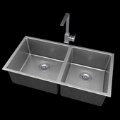 Bellano Hm4486 Bl Stainless Steel Top Mount