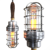 Steampunk Cage Glass Edison Hanging Lamp