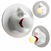 Sconce Bulb in the Mouth Wall lamp