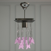 Sapphire light butterfly pink chandelier