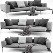 Flexform Lifesteel Sectional Sofa