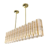 John Salibello LINEAR BRASS CHANDELIER