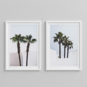 Print Palm Trees set of 2 by Eichholtz
