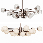 Karrington Large Chandelier Brown