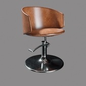Highpoly Detailed Hairdresser Chair 3D model 2