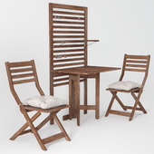 IKEA EPLARO Panel + table + 2 chairs