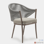 Nuu Garden Stationary woven rope dining chair