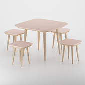 Minimal table and chair N-01