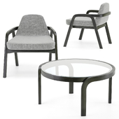 Decanter Lazi Chair & Genea Table by Passoni
