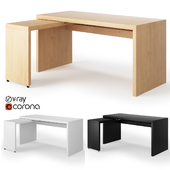 Ikea Malm Desk with Pull-out Panel