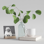 decorative set with eucalyptus branch 2