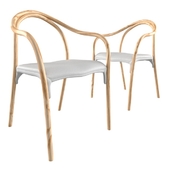 Pedrali Soul Soft Ash Chair with Integrated Cushion