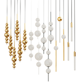 Set of chandeliers Lampatron;Lee Broom;Matthew Mccormick two