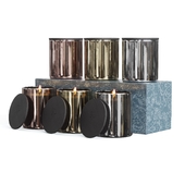 Slettvoll Metallic Scented Candle Set