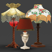 Set of vintage lamps