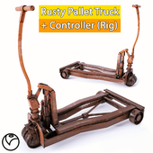 Rusty Pallet Truck - Rigged