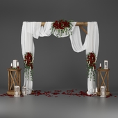 Свадебная арка с цветами 3901
