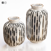 Set of two vases Coral Memory