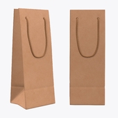 Paper bag slim with string handle 01