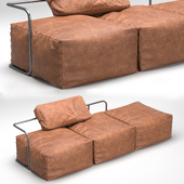 Daybed leather sofa