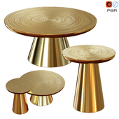 Журнальный столик Martini Collection Gold coffe table