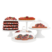 Fruit berry cake collection