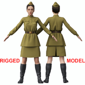 Female Soviet military uniform