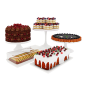 Fruit berry cake collection 2