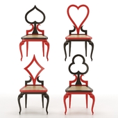 Playing Card Suits Chairs / Emilio Terry