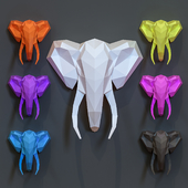 Low_poly_elephant_sculpture