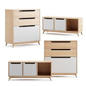 A set of dressers for children