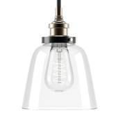 Pendant lamp Loft Clear Glass Cloche