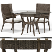 Formosa Arm Chair, Round Dining Table