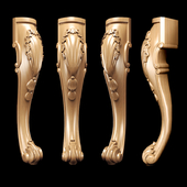 Classic carved leg