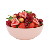 Bowl of red berries