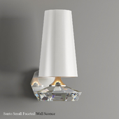 Santo Small Faceted Wall Sconce