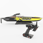 Gasoline engine boat with remote control