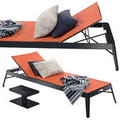 Tolix Azur Sun Lounger + Side Table