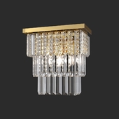 Crystal wall lamp Ideal Lux MARTINEZ AP3 ORO