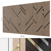 Decorative wall 267. (5 materials)