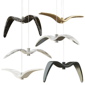 Suspended chandelier NIGHT BIRD Boris Klimok