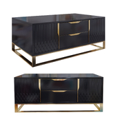 Aro black coffee table