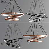 Modern Ring Pendant Light Set