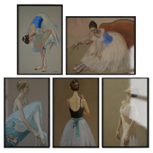 Set of paintings by pastel No. 10