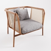 Cane Collection Rattan One Seat Lounge
