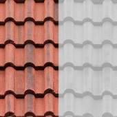 Clay roof texture seamless