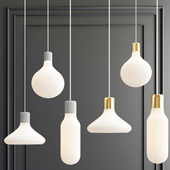Frosted glass-flask-pendant-light
